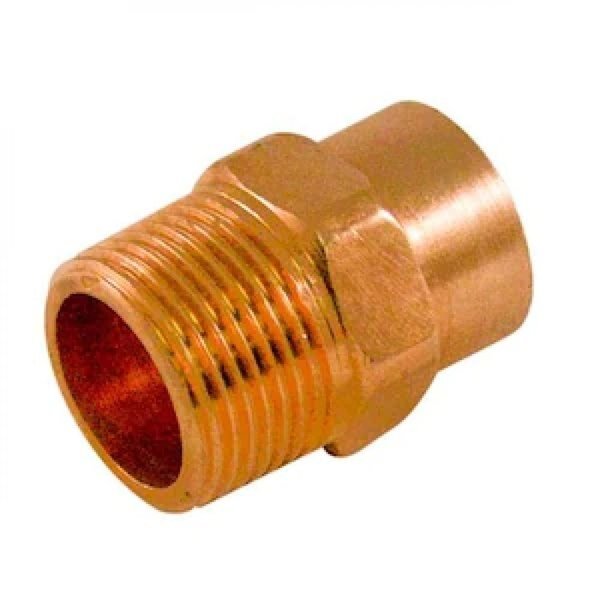 1 in. x 0.75 in. Copper Male Reducing Adapter - Cast, American Imaginations, Mfr#: AI-35721